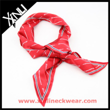 Impresión personalizada de la mano cuello perfecto nudo cuello al por mayor bufanda corbata fabricante